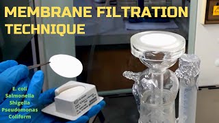 Membrane Filtration Technique for Water Analysis E coli Salmonella Pseudomonas Coliform etc [upl. by Jae]