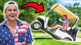 Jumping Golf Carts at the Golf Course Reckless Golfing 4 [upl. by Mathe]