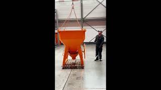 Eichinger Square Concrete Bucket Options cranegear [upl. by Aymik473]