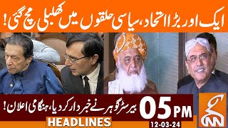 Barrister Gohar Big Warning  News Headlines  05 PM  12 Mar 2024  GNN [upl. by Medeah]