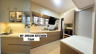 NEW KITCHEN TOUR  MY Organized Kitchen Tour  INDIAN KITCHEN TOUR [upl. by Akvir]