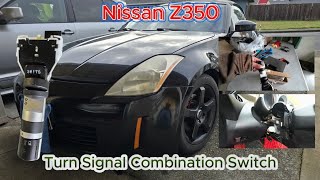 Nissan Z350 Turn Signal Combination Switch Replacement [upl. by Etyak]