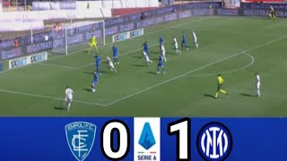 Empoli vs Inter 01  2024 Serie A  Match Highlights [upl. by Gasser71]