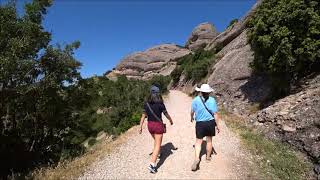 Hiking to Ermita de Sant Joan Montserrat Spain [upl. by Ranger]