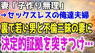 【修羅場】子作りに消極的な妻が浮気していた。そのくせ俺の有責で慰謝料を求めてきたので行為中の画像をみせつけて制裁した [upl. by Misab]