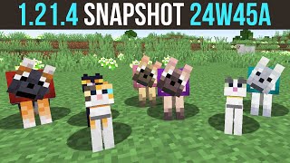 Minecraft 1214 Snapshot 24W45A  Collars New Pickup System amp Big Resource Pack Features [upl. by Eirbua752]