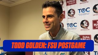 Todd Golden Reacts to 8774 Win at FSU  Florida Gators Basketball [upl. by Quennie134]