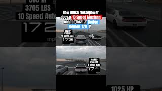 How much horsepower does a 10 Speed Mustang need to beat a Dodge Demon 170 [upl. by Alicea806]