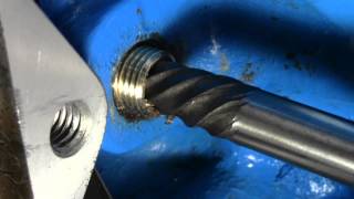 How to Use a Screw Extractor  Remove snapped off bolt from engine [upl. by Sand407]