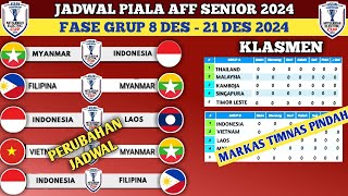 BERUBAH JADWAL PIALA AFF SENIOR 2024  ASEAN CHAMPIONSHIP 2024 [upl. by Carlina]