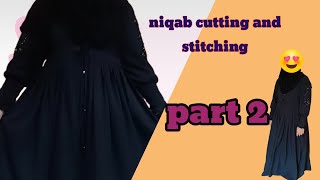 niqab cutting and stitching  part 2 [upl. by Aylmer]