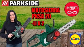 MOTOSIERRA a BATERIA PARKSIDE 20V PKSA 20 Li B2 [upl. by Sophronia643]