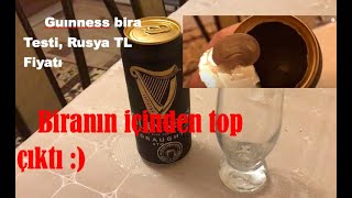 beer bira GUINNESS BİRA İNCELEME AZOT TOPU  GUINNESS BEER INSPECTION NITROGEN BALL [upl. by Aenneea464]