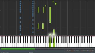 Hanayamata OP  Hanaha Odori Reya Iroha ni Ho Synthesia Piano EASY [upl. by Egas]