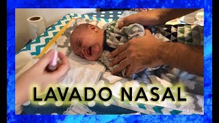 LAVADO NASAL bebe en 2 minutos 😱 CÓMO HACERLO [upl. by Nivert]