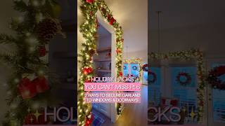 🎄 Holiday Hacks Part 6 Two Fun Renter Friendly Ways to Hang Garland for a Festive Look [upl. by Aitnohs]