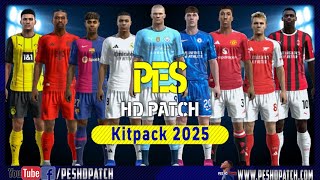 PES 2013 HD Patch 2024  New Season 2025 Kits Pack v1 [upl. by Tymes313]