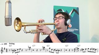 Josh Shpak’s “Billie’s Bounce” Solo Transcribed by Levi Farrar🎺 [upl. by Nyllaf972]