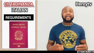 Cittadinanza italiana requisiti  Italian citizenship requirements [upl. by Truman]