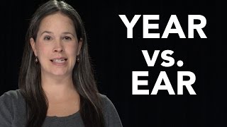 YEAR vs EAR  American English Pronunciation EAR vs HEAR [upl. by Mutat]