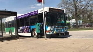 Montgomery County RideOn 2006 Gillig Low floor Hybrid Bus 5303 on Route T2 [upl. by Searby964]