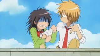 Usui Misaki First Kiss scene kaichou Wa MaidSama  Eng Dub [upl. by Einnal]