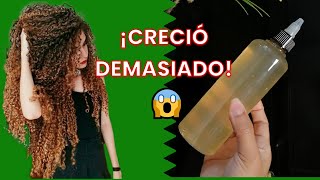 CÓMO HACER CRECER EL CABELLO RAPIDO  RETO CRECIMIENTO CON GEL DE LINAZA RESULTADOS😱 [upl. by Ceporah]