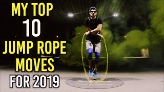 MY TOP 10 JUMP ROPE MOVES FOR 2019 YOU HAVE TO TRY THESE  by Rush Athletics [upl. by Assennev]