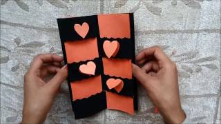 Secret Message Card Tutorial  Valentines Day Cards  Valentine cards  Valentines day card ideas [upl. by Annia604]