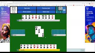 BM6 BridgeMaster Level 1 A14 Managing your entries Play to contract [upl. by Cindee]