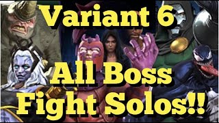 MCOC  Variant 6  Contamination  All Boss Fights Soloed [upl. by Souvaine]