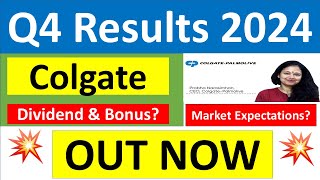 COLGATE Q4 results 2024  COLPAL results today  COLGATE Share News  COLGATE latest news  COLPAL [upl. by Kolva]