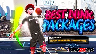 Best Dunks  Layup Package For ALL Builds in NBA 2K24 • Best Slasher Animations to Dunk More in 2K24 [upl. by Nyla]