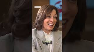 Vice President Kamala Harris responds to a question about Bidens age shorts [upl. by Yelsgnik]