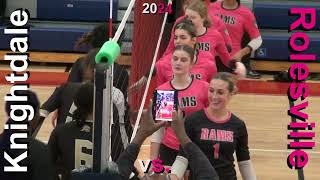 Rolesville vs Knightdale Volleyball 2024 [upl. by Sara-Ann]