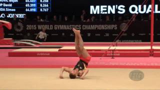 BRETSCHNEIDER Andreas GER  2015 Artistic Worlds  Qualifications Floor Exercise [upl. by Letha314]