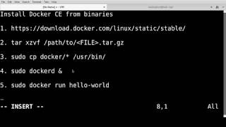 Kali Install Docker CE from binaries [upl. by Ylro]