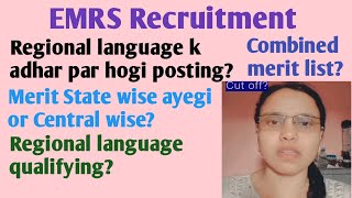 EMRS Hostel Warden Regional Language में कितनें Number लाना जरूरी Merit State Wise or Central wise [upl. by Gobert]