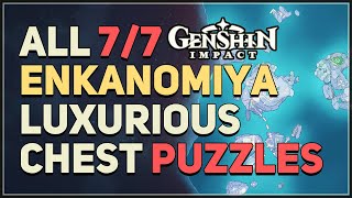 All 7 Enkanomiya Luxurious Chests Locations Genshin Impact [upl. by Senskell14]