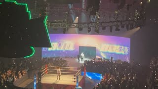 THE ROCK FINAL BOSS SURPRISE ENTRANCE LIVE CHICAGO 32524 ALLSTATE ARENA [upl. by Richel]