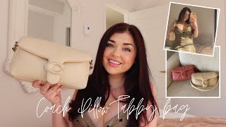 COACH PILLOW TABBY 26 BAG REVIEW  Whats in my bag  Chloe Zadori [upl. by Fiora]