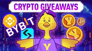 Crypto Giveaways In Action Binance BitGet amp ByBit Say YES To YesCoin [upl. by Desdee]