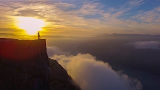 Prekestolen Pulpit Rock from the air [upl. by Murielle640]