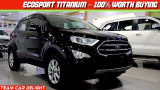 Ford Ecosport Titanium 2021  Walkaround Review with On Road Price  Ford Ecosport 2021 [upl. by Ahsinra]