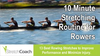 Rowing Stretches Rowing Stretching Routine Best Flexibility Program for Rowers [upl. by Zoller]