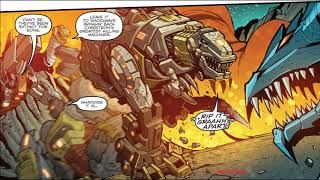 TFPDinobots Vs Predacon BackbiteFrom Transformers Prime Rage Of The Dinobots1 [upl. by Alyakim]