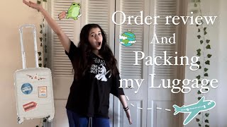 Packing my Luggage  Order Review [upl. by Lynnett]