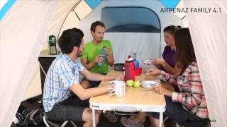 Arpenaz Family 41 Tent  4 People 1 Bedroom [upl. by Marrissa929]