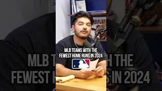 MLB teams with the fewest home runs in 2024 baseball homerun mlb [upl. by Power127]