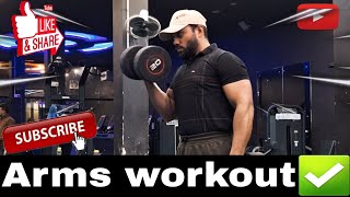 FULL ARMS WORKOUT🔥  Grow Your Muscles By Doing These Exercises💯  Mini Vlog [upl. by Imer]